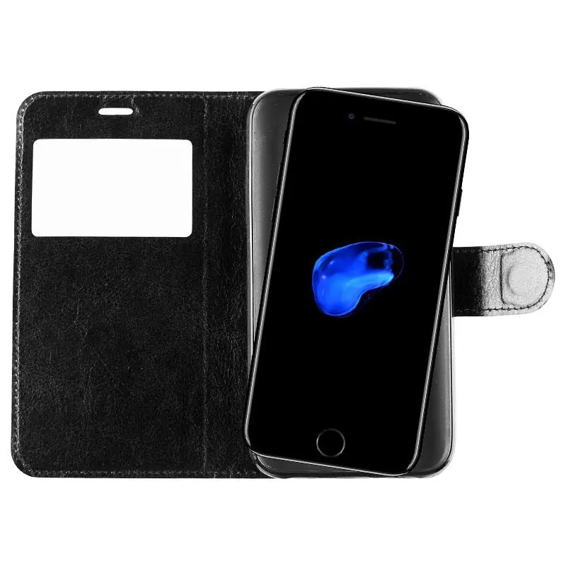 matshop.gr - VOLTE-TEL ΘΗΚΗ IPHONE SE 2022/IPHONE SE 2020/IPHONE 8/7 4.7" LEATHER-TPU VIEW BOOK STAND BLACK