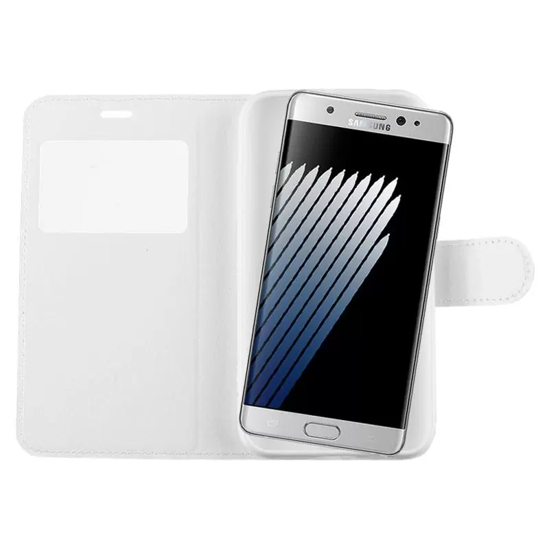 matshop.gr - VOLTE-TEL ΘΗΚΗ SAMSUNG NOTE FE LEATHER-TPU VIEW BOOK STAND WHITE