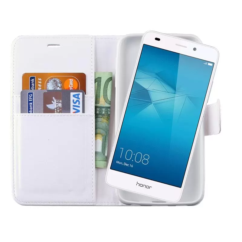matshop.gr - VOLTE-TEL ΘΗΚΗ HONOR 5C/7 LITE 5.2" LEATHER-TPU BOOK STAND WHITE