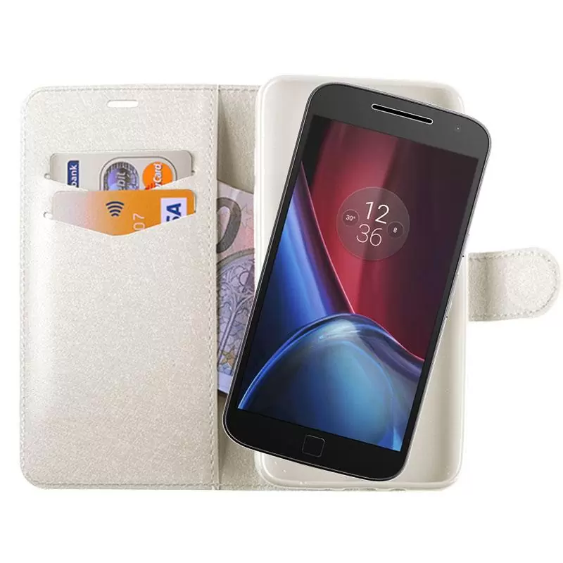 matshop.gr - VOLTE-TEL ΘΗΚΗ MOTOROLA MOTO G4 PLUS SILK LEATHER-TPU BOOK STAND PINK