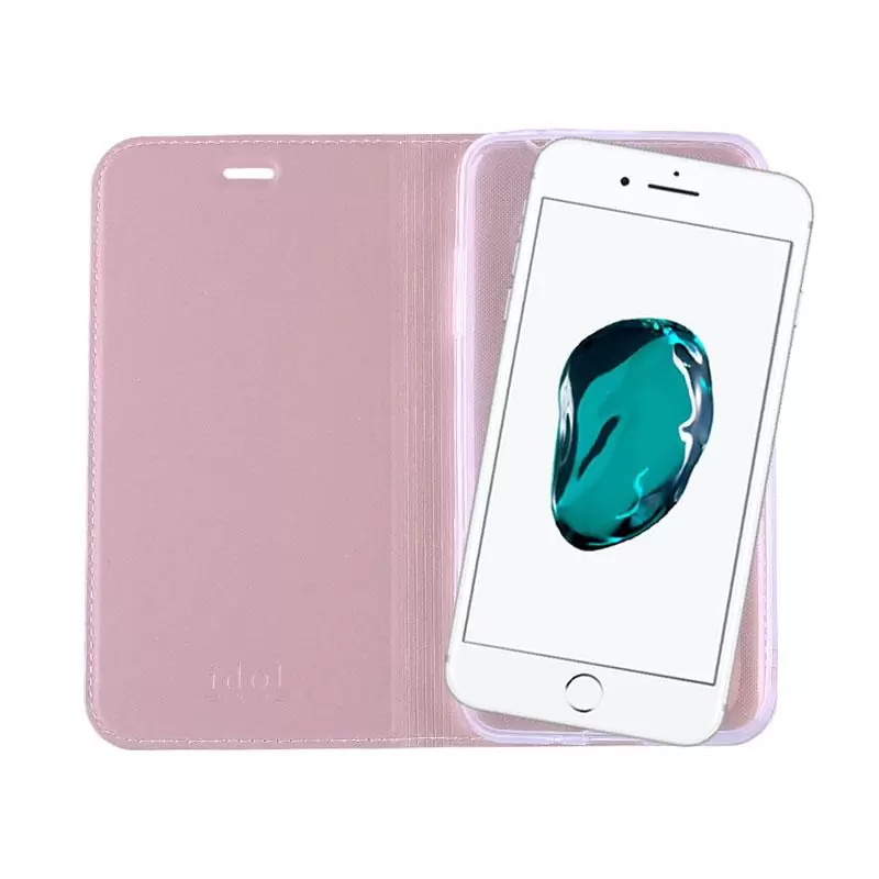 matshop.gr - IDOL 1991 ΘΗΚΗ IPHONE SE 2022/IPHONE SE 2020/IPHONE 8/7 4.7" PRIME MAGNET BOOK STAND ROSE GOLD
