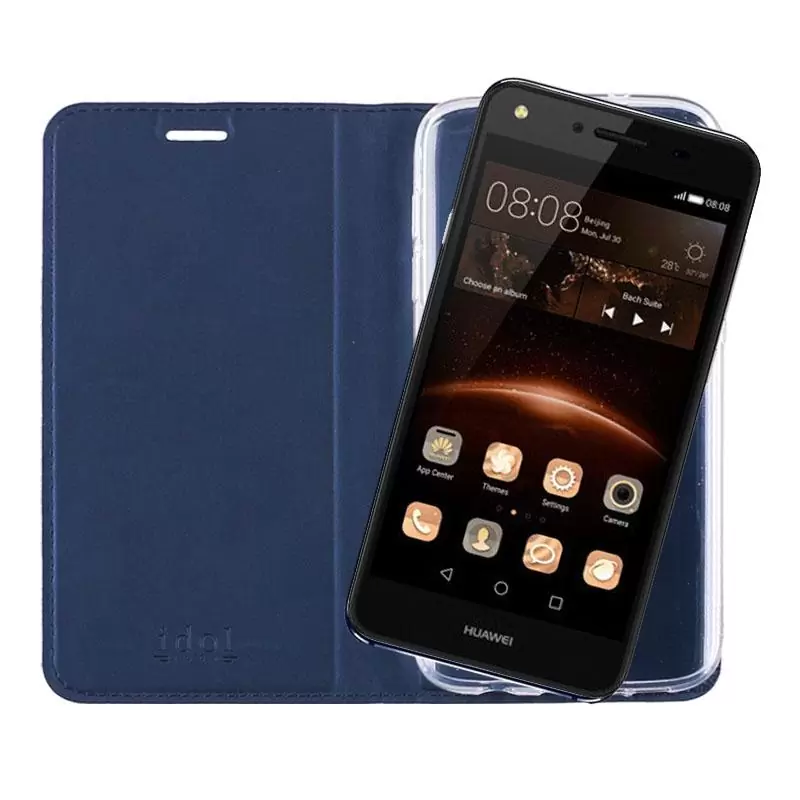 matshop.gr - IDOL 1991 ΘΗΚΗ HUAWEI Y5 II PRIME MAGNET BOOK STAND DARK BLUE