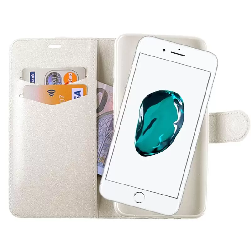 matshop.gr - VOLTE-TEL ΘΗΚΗ IPHONE 8/7 PLUS 5.5" SILK LEATHER-TPU BOOK STAND WHITE