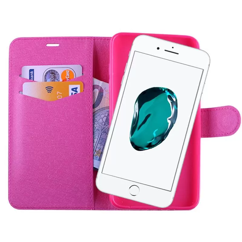 matshop.gr - VOLTE-TEL ΘΗΚΗ IPHONE 8/7 PLUS 5.5" SILK LEATHER-TPU BOOK STAND PINK