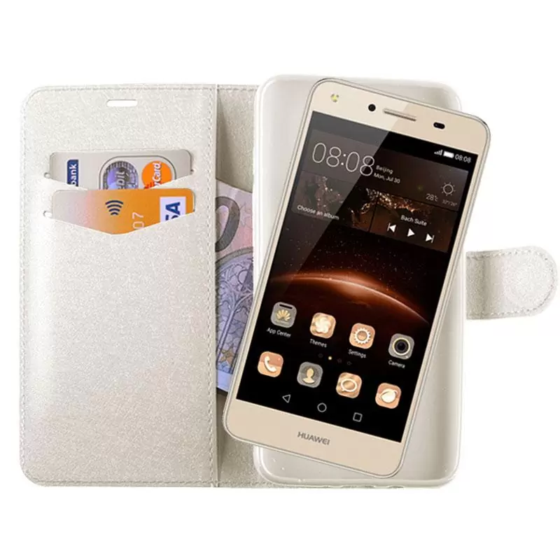 matshop.gr - VOLTE-TEL ΘΗΚΗ HUAWEI Y5 II SILK LEATHER-TPU BOOK STAND WHITE