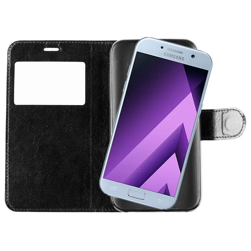 matshop.gr - VOLTE-TEL ΘΗΚΗ SAMSUNG A5 2017 A520 LEATHER-TPU VIEW BOOK STAND BLACK
