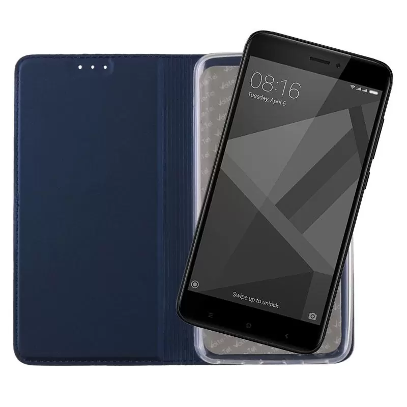 matshop.gr - VOLTE-TEL ΘΗΚΗ XIAOMI REDMI 4X 5.0" MAGNET BOOK STAND DARK BLUE
