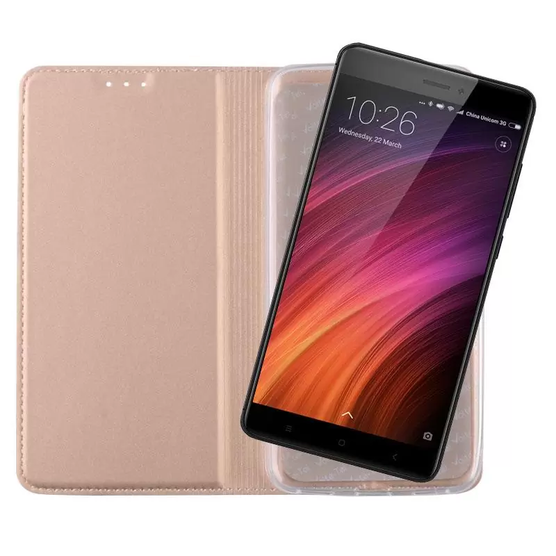 matshop.gr - VOLTE-TEL ΘΗΚΗ XIAOMI REDMI NOTE 4X 5.5" MAGNET BOOK STAND GOLD