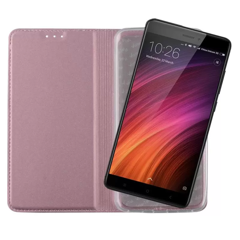 matshop.gr - VOLTE-TEL ΘΗΚΗ XIAOMI REDMI NOTE 4X 5.5" MAGNET BOOK STAND ROSE GOLD