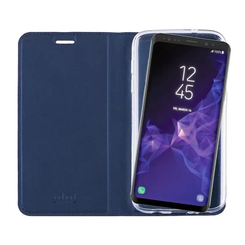matshop.gr - IDOL 1991 ΘΗΚΗ SAMSUNG S9 PLUS G965 PRIME MAGNET BOOK STAND DARK BLUE