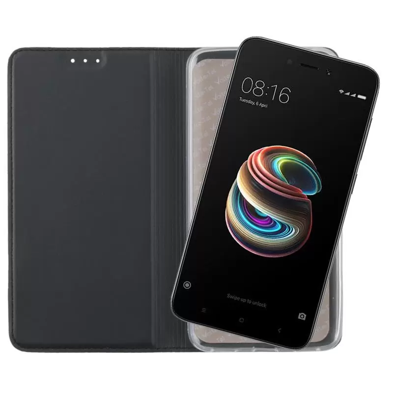 matshop.gr - VOLTE-TEL ΘΗΚΗ XIAOMI REDMI 5A 5.0" MAGNET BOOK STAND DARK GREY