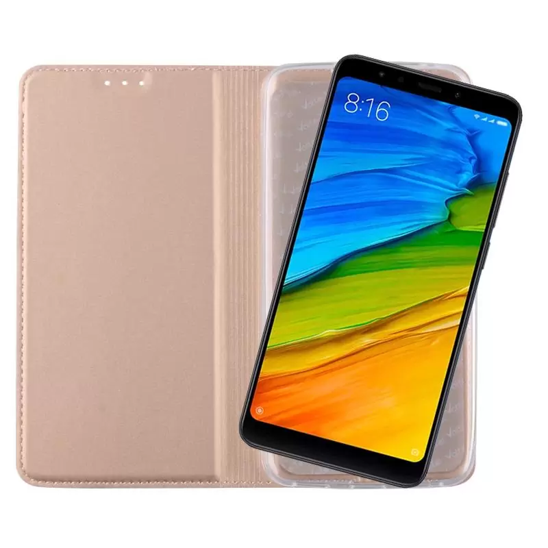 matshop.gr - VOLTE-TEL ΘΗΚΗ XIAOMI REDMI 5 5.7" MAGNET BOOK STAND GOLD