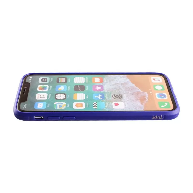 matshop.gr - IDOL 1991 ΘΗΚΗ IPHONE XS/X 5.8" CARBON TPU BLUE