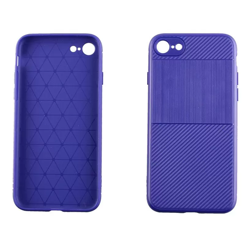 matshop.gr - IDOL 1991 ΘΗΚΗ IPHONE SE 2022/IPHONE SE 2020/IPHONE 8/7 4.7" CARBON TPU BLUE
