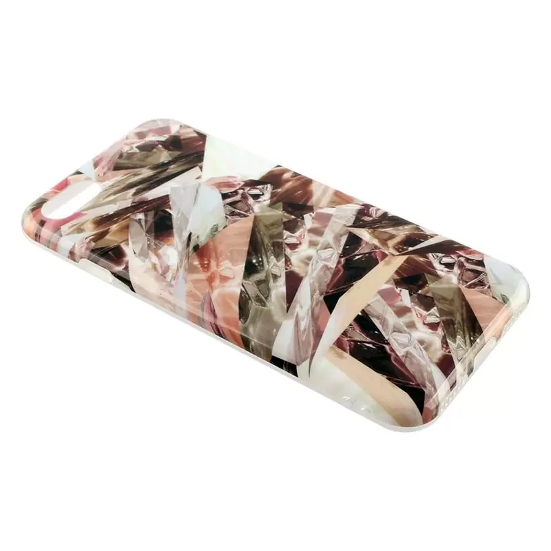 matshop.gr - VOLTE-TEL ΘΗΚΗ IPHONE SE 2022/IPHONE SE 2020/IPHONE 8/7 4.7" MARBLE TPU BROWN 06