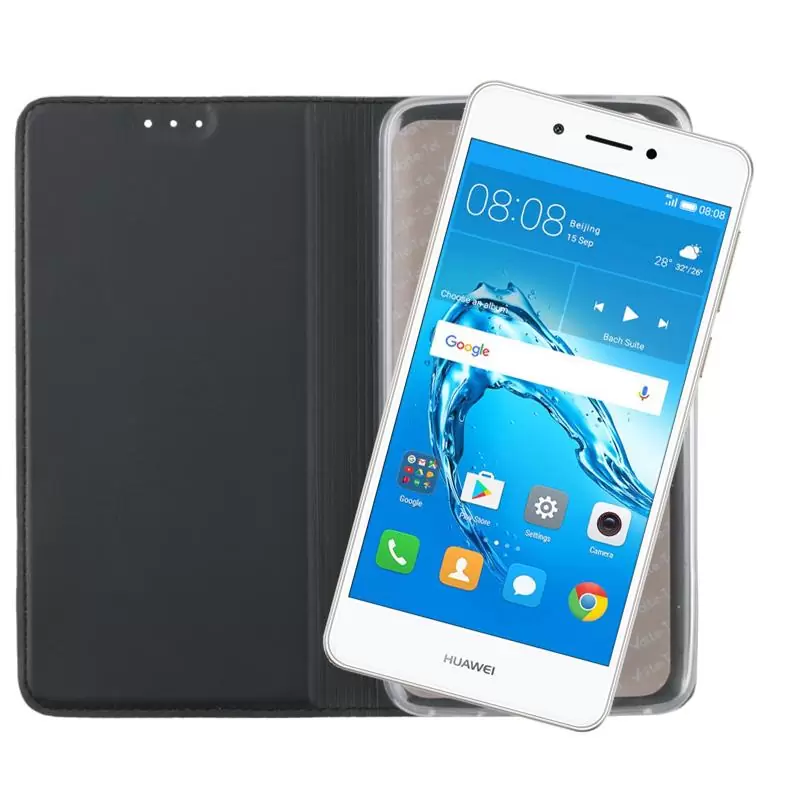 matshop.gr - VOLTE-TEL ΘΗΚΗ HUAWEI NOVA SMART 5.0"MAGNET BOOK STAND DARK GREY