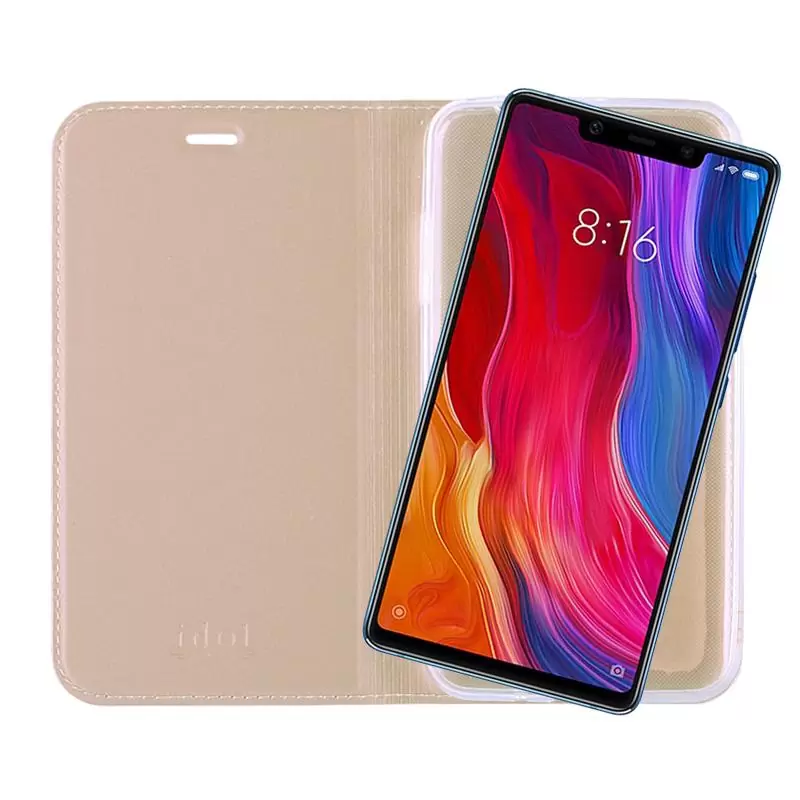 matshop.gr - IDOL 1991 ΘΗΚΗ XIAOMI MI 8 SE 5.88" PRIME MAGNET BOOK STAND GOLD