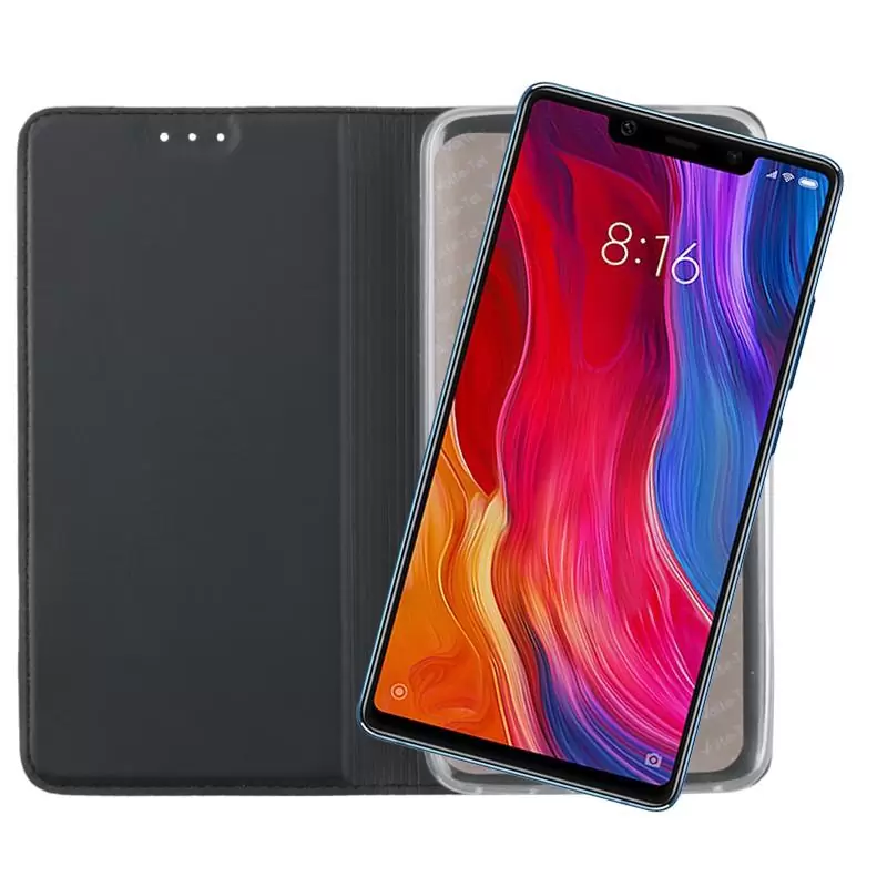 matshop.gr - VOLTE-TEL ΘΗΚΗ XIAOMI MI 8 SE 5.88" MAGNET BOOK STAND DARK GREY