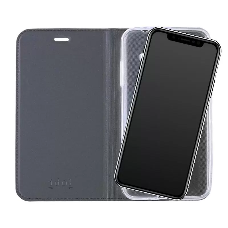 matshop.gr - IDOL 1991 ΘΗΚΗ IPHONE XR 6.1" PRIME MAGNET BOOK STAND DARK GREY