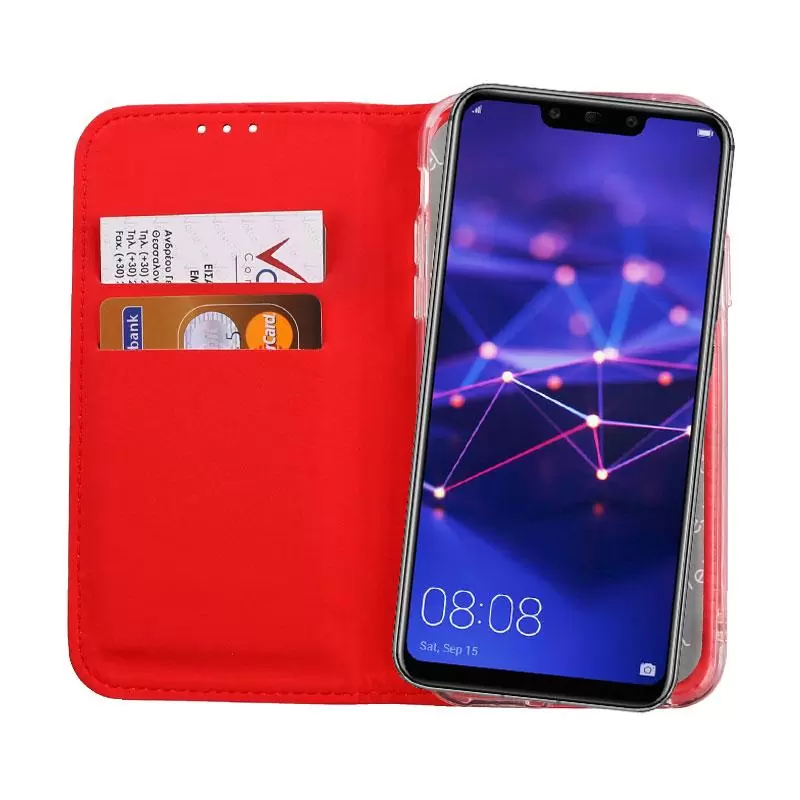 matshop.gr - VOLTE-TEL ΘΗΚΗ HUAWEI MATE 20 LITE 6.3" POCKET MAGNET BOOK STAND RED