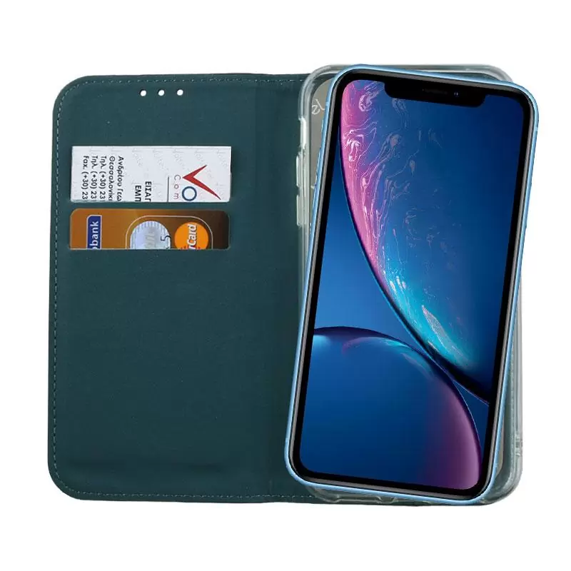matshop.gr - VOLTE-TEL ΘΗΚΗ IPHONE XR 6.1" POCKET MAGNET BOOK STAND BLUE