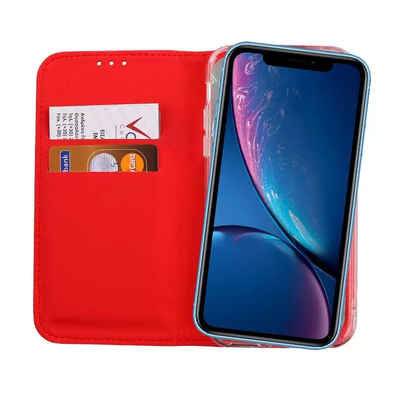 matshop.gr - VOLTE-TEL ΘΗΚΗ IPHONE XR 6.1" POCKET MAGNET BOOK STAND RED