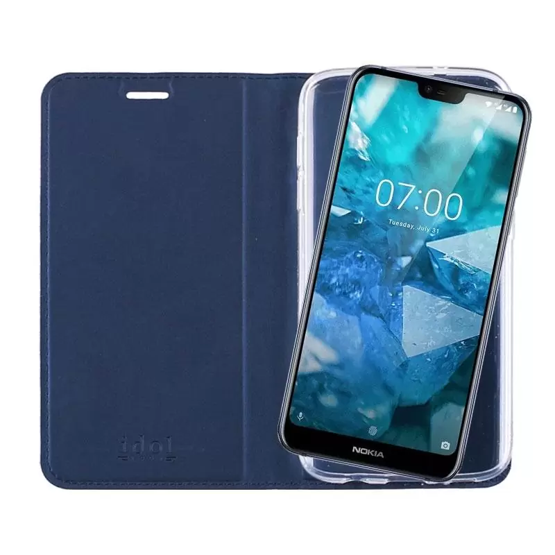 matshop.gr - IDOL 1991 ΘΗΚΗ NOKIA 7.1 5.84" PRIME MAGNET BOOK STAND DARK BLUE