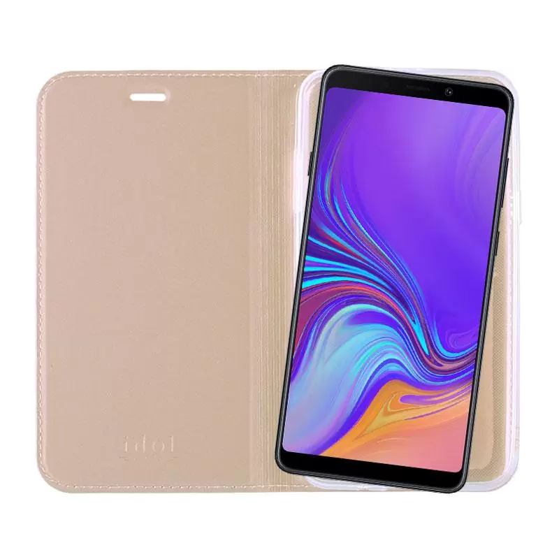 matshop.gr - IDOL 1991 ΘΗΚΗ SAMSUNG A9 2018 A920 6.3" PRIME MAGNET BOOK STAND GOLD