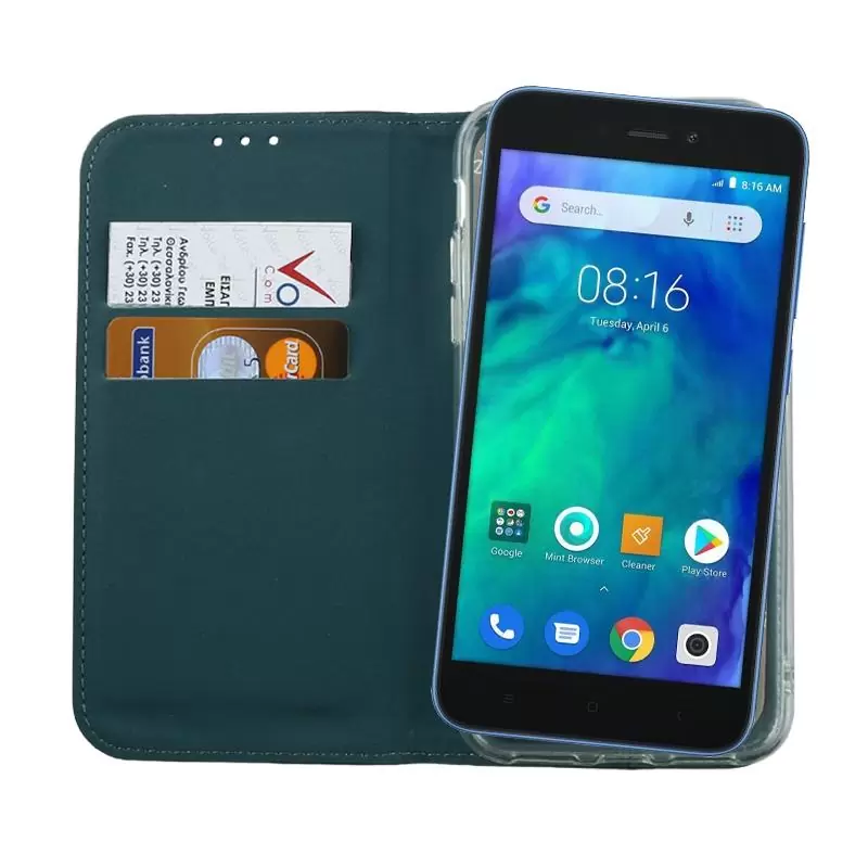 matshop.gr - VOLTE-TEL ΘΗΚΗ XIAOMI REDMI GO 5.0" POCKET MAGNET BOOK STAND BLUE