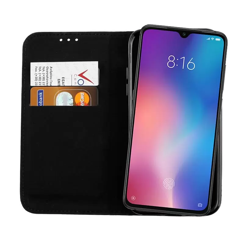 matshop.gr - VOLTE-TEL ΘΗΚΗ XIAOMI MI 9 6.39" POCKET MAGNET BOOK STAND BLACK
