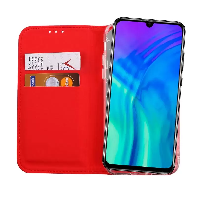 matshop.gr - VOLTE-TEL ΘΗΚΗ HONOR 20 LITE/HONOR 20E 6.21" POCKET MAGNET BOOK STAND RED