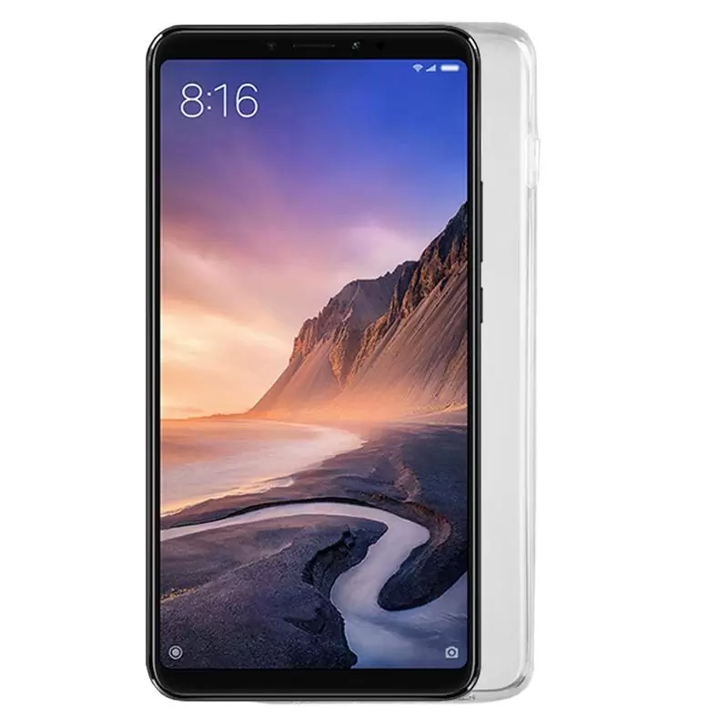 matshop.gr - LIME ΘΗΚΗ XIAOMI MI MAX 3 6.9" SLIMCLEAR TPU ΔΙΑΦΑΝΗ