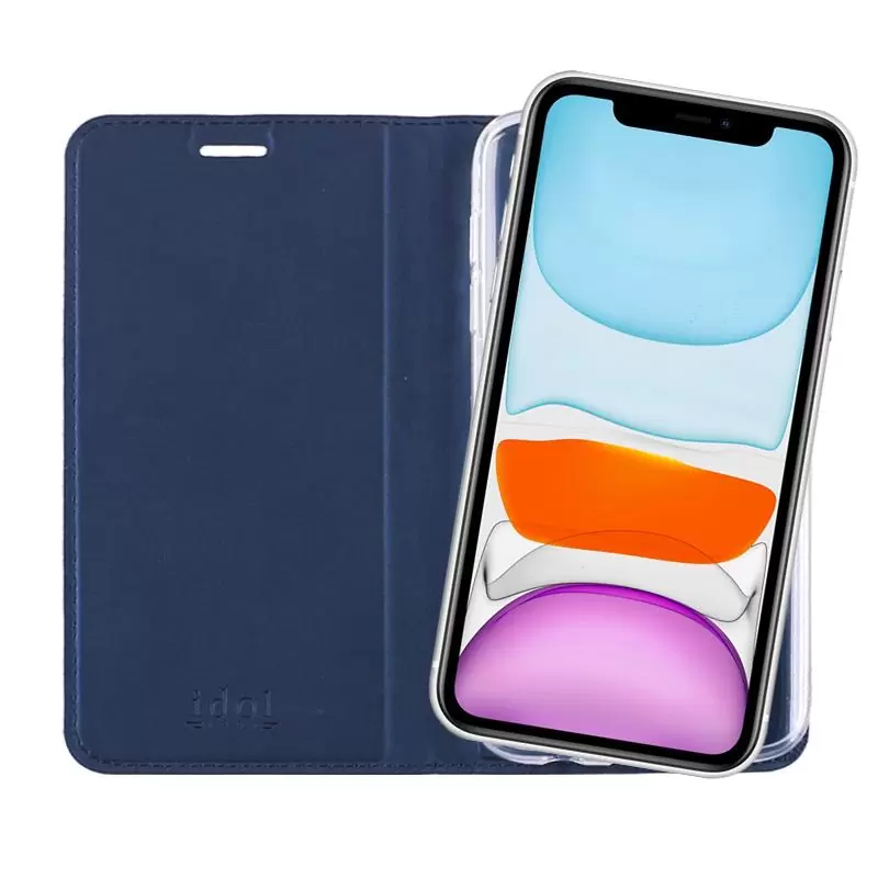 matshop.gr - IDOL 1991 ΘΗΚΗ IPHONE 11 6.1" PRIME MAGNET BOOK STAND DARK BLUE