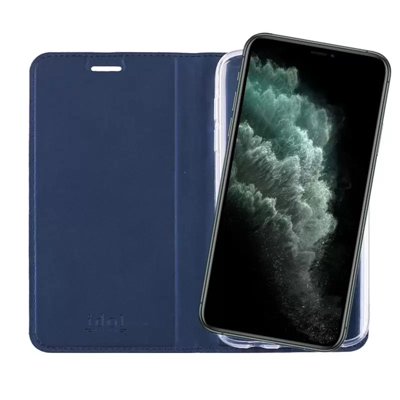 matshop.gr - IDOL 1991 ΘΗΚΗ IPHONE 11 PRO MAX 6.5" PRIME MAGNET BOOK STAND DARK BLUE