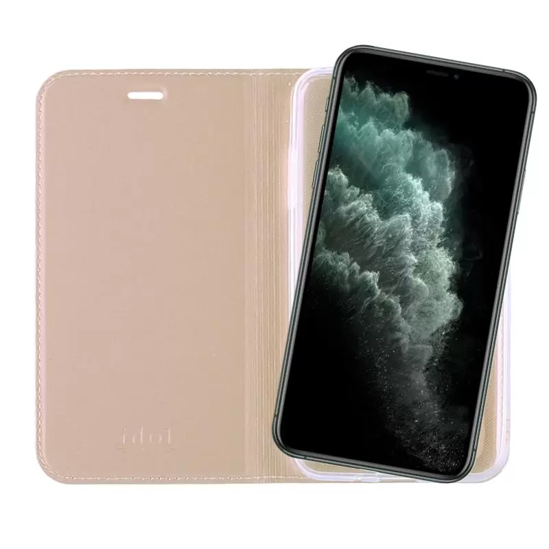 matshop.gr - IDOL 1991 ΘΗΚΗ IPHONE 11 PRO MAX 6.5" PRIME MAGNET BOOK STAND GOLD