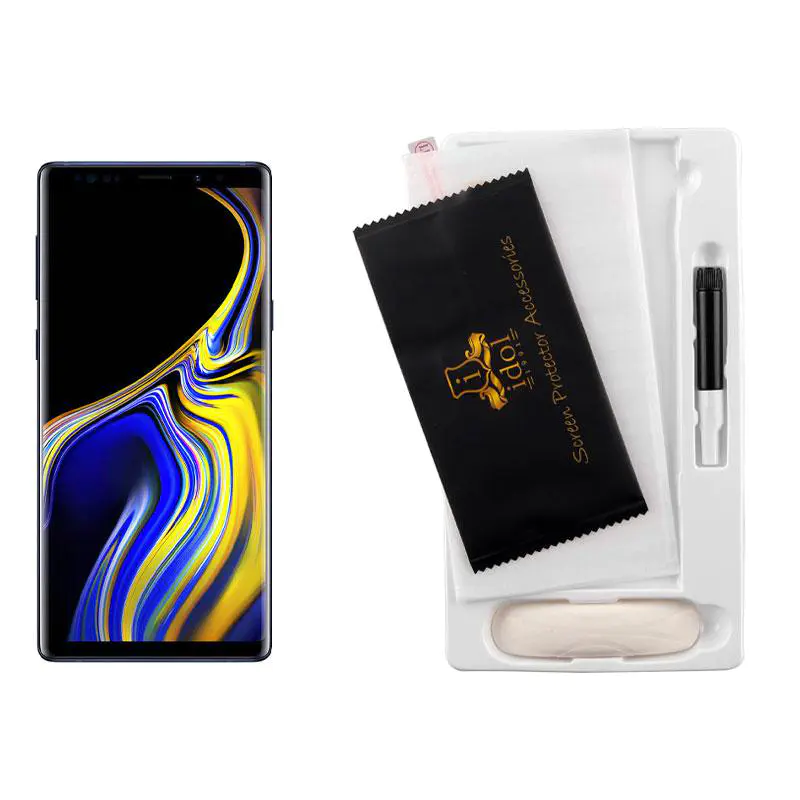 matshop.gr - IDOL 1991 TEMPERED UV GLASS SAMSUNG N960 NOTE 9 6.4" 9H 0.20mm 10D SEMI WITH GLUE-TOOL FULL COVER TRANSPARENT