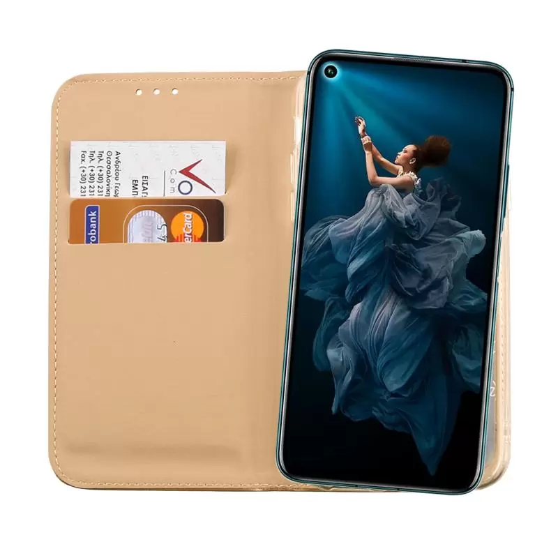 matshop.gr - VOLTE-TEL ΘΗΚΗ HONOR 20 PRO 6.26" POCKET MAGNET BOOK STAND GOLD