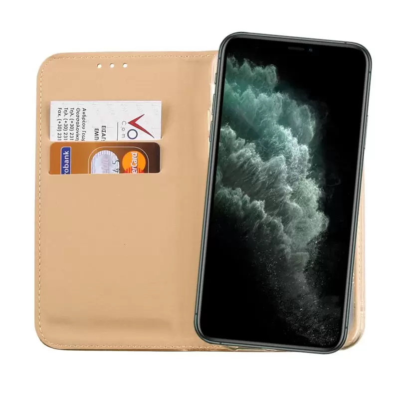 matshop.gr - VOLTE-TEL ΘΗΚΗ IPHONE 11 PRO MAX 6.5" POCKET MAGNET BOOK STAND GOLD