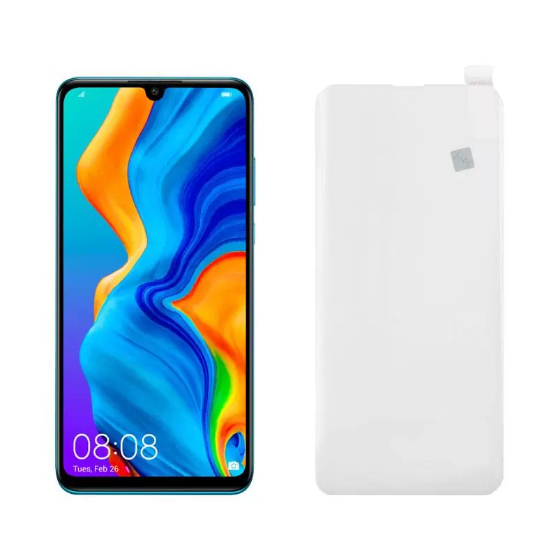 matshop.gr - IDOL 1991 TEMPERED UV GLASS HUAWEI P30 LITE 6.15" 9H 0.20mm 10D SEMI WITH GLUE-TOOL FINGER UNLOCK FULL COVER TRANSPARENT