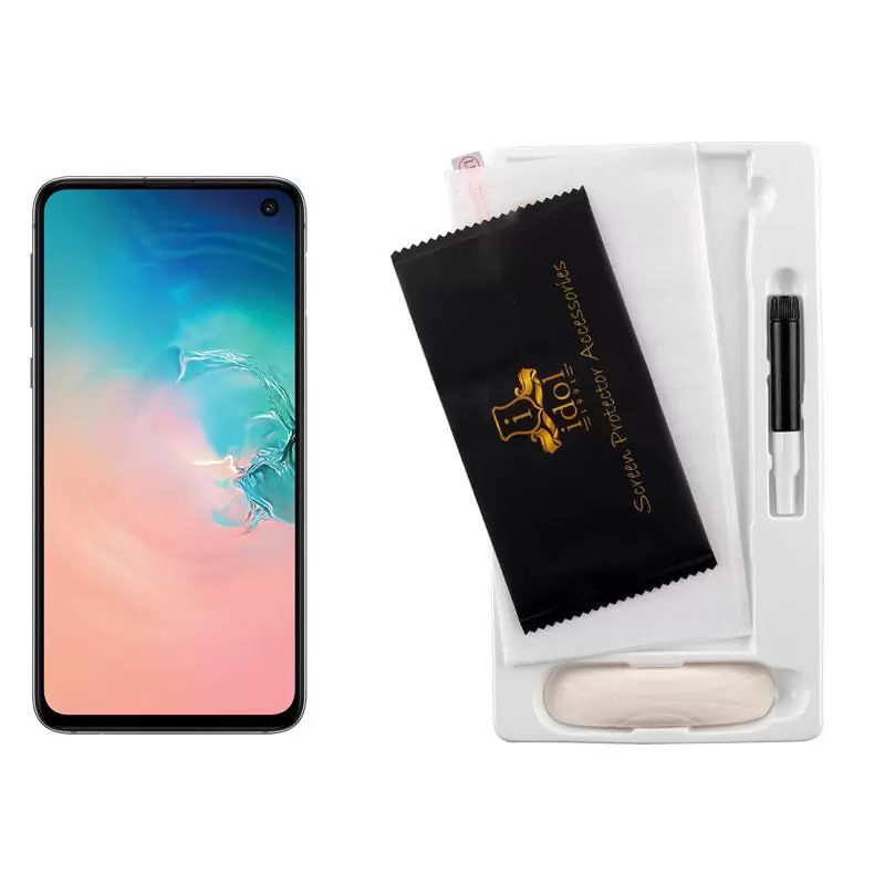 matshop.gr - IDOL 1991 TEMPERED UV GLASS SAMSUNG S10e G970 5.8" 9H 0.20mm 10D SEMI WITH GLUE-TOOL FINGER UNLOCK FULL COVER TRANSPARENT