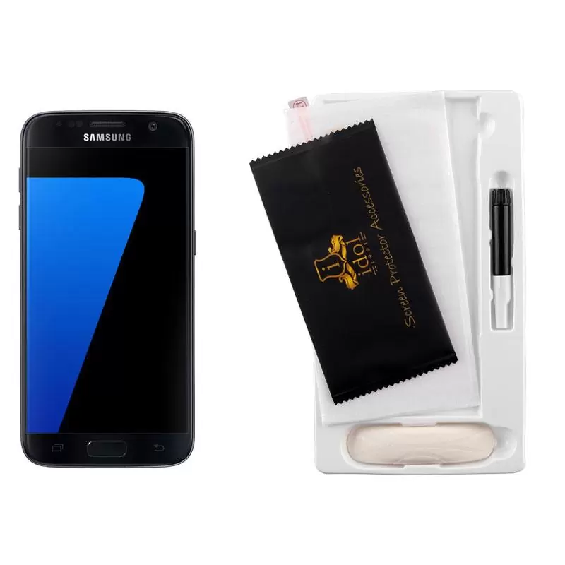 matshop.gr - IDOL 1991 TEMPERED UV GLASS SAMSUNG S7 G930 5.1" 9H 0.20mm 10D SEMI WITH GLUE-TOOL FULL COVER TRANSPARENT