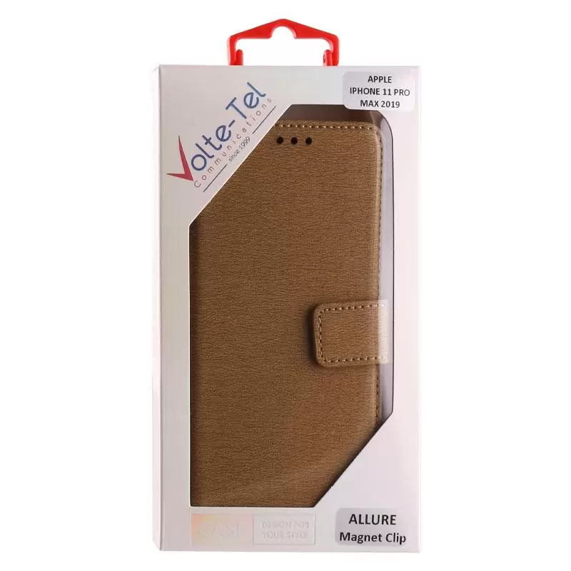 matshop.gr - VOLTE-TEL ΘΗΚΗ IPHONE 11 PRO 5.8" ALLURE MAGNET BOOK STAND CLIP GOLD