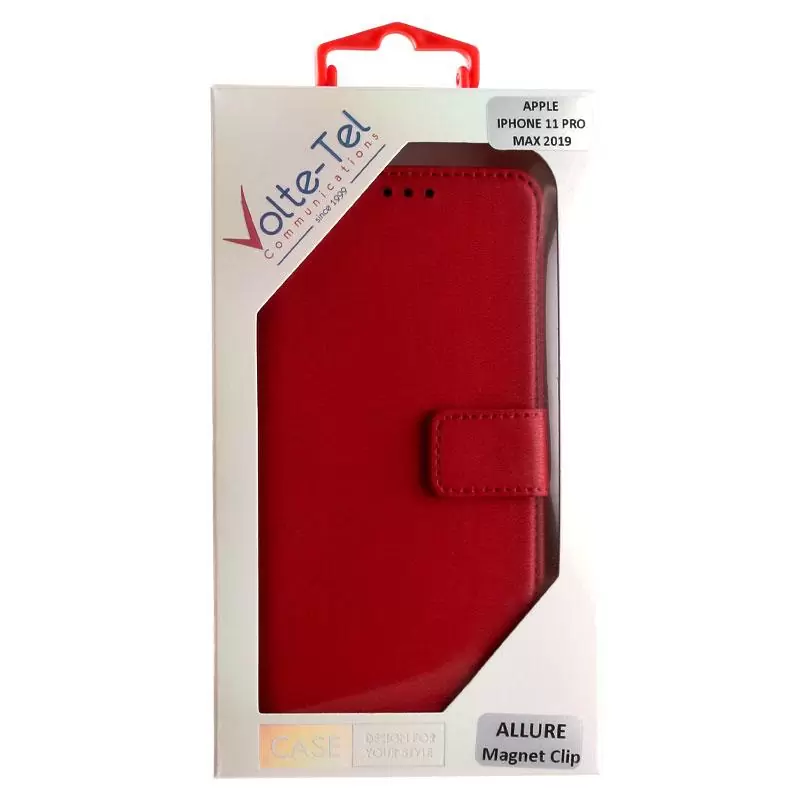 matshop.gr - VOLTE-TEL ΘΗΚΗ IPHONE 11 6.1" ALLURE MAGNET BOOK STAND CLIP RED