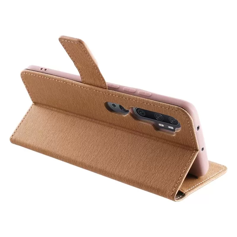 matshop.gr - VOLTE-TEL ΘΗΚΗ XIAOMI MI NOTE 10/MI NOTE 10 PRO 6.47" ALLURE MAGNET BOOK STAND CLIP GOLD
