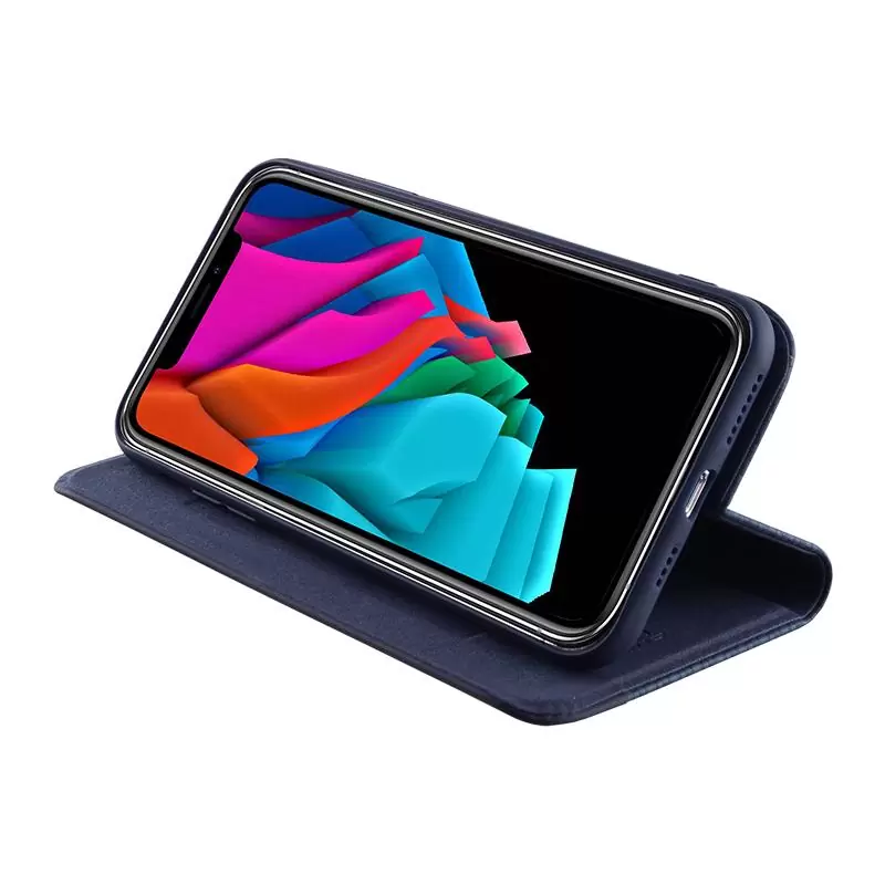 matshop.gr - IDOL 1991 ΘΗΚΗ IPHONE XS MAX 6.5" ELITE ANTI-RFID BOOK STAND BLUE
