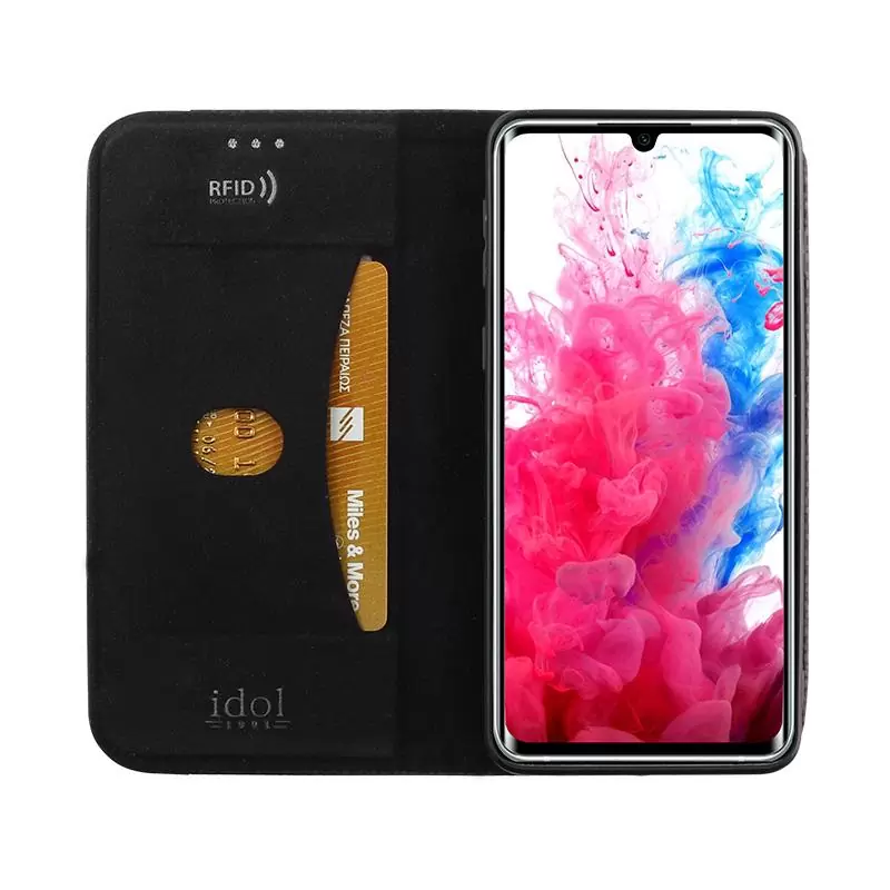 matshop.gr - IDOL 1991 ΘΗΚΗ XIAOMI MI NOTE 10/MI NOTE 10 PRO 6.47" ELITE ANTI-RFID BOOK STAND BLACK