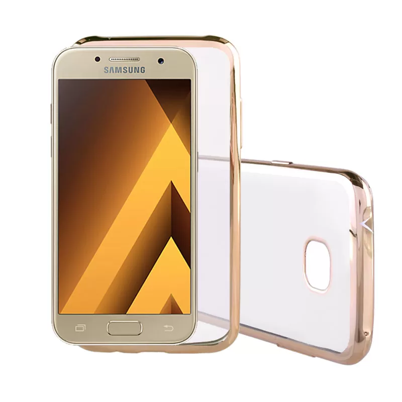 matshop.gr - VOLTE-TEL ΘΗΚΗ SAMSUNG A3 2017 A320 FACEPLATE ELECTROPLATING GOLD