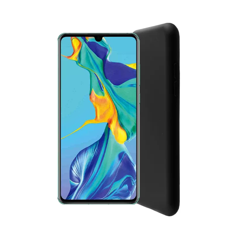 matshop.gr - LIME ΘΗΚΗ HUAWEI P30 6.1" VELVET TPU 4 SIDE BLACK