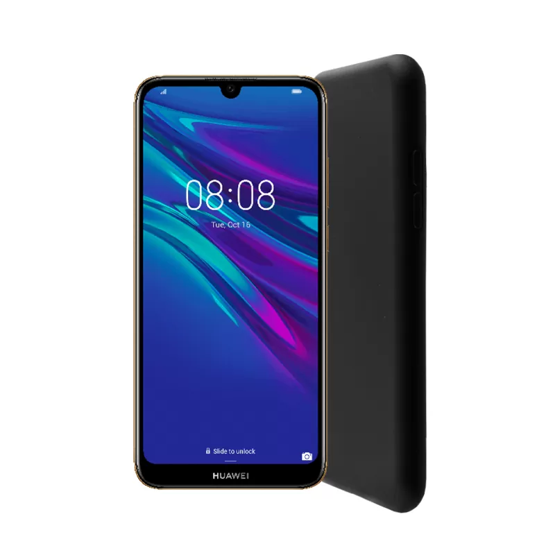 matshop.gr - LIME ΘΗΚΗ HUAWEI Y6 2019/Y6 PRO 2019 6.09" VELVET TPU 4 SIDE BLACK