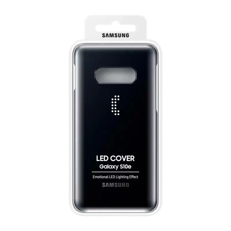 matshop.gr - ΘΗΚΗ SAMSUNG S10e G970 NFC POWERED LED COVER EF-KG970CBEGWW BLACK PACKING OR
